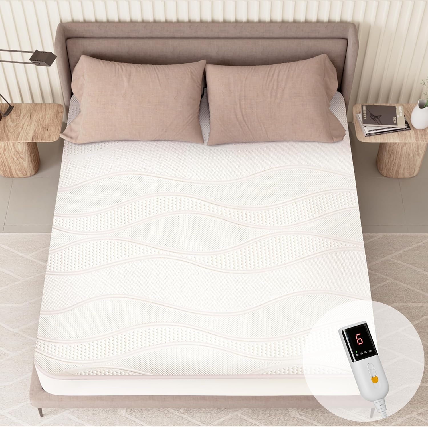 Texciting Heated Mattress Pad Twin Size-Single Controller El deal at Amazon