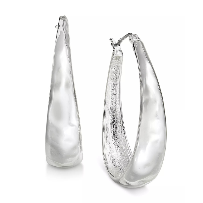 Hammered Oval Hoop Earrings Deal: Save $12.98 at Macy’s
