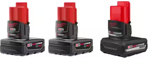Home Depot Home Pick: Milwaukee M12 12v (2) 4.0 Ah XC Batter deal at Home Depot
