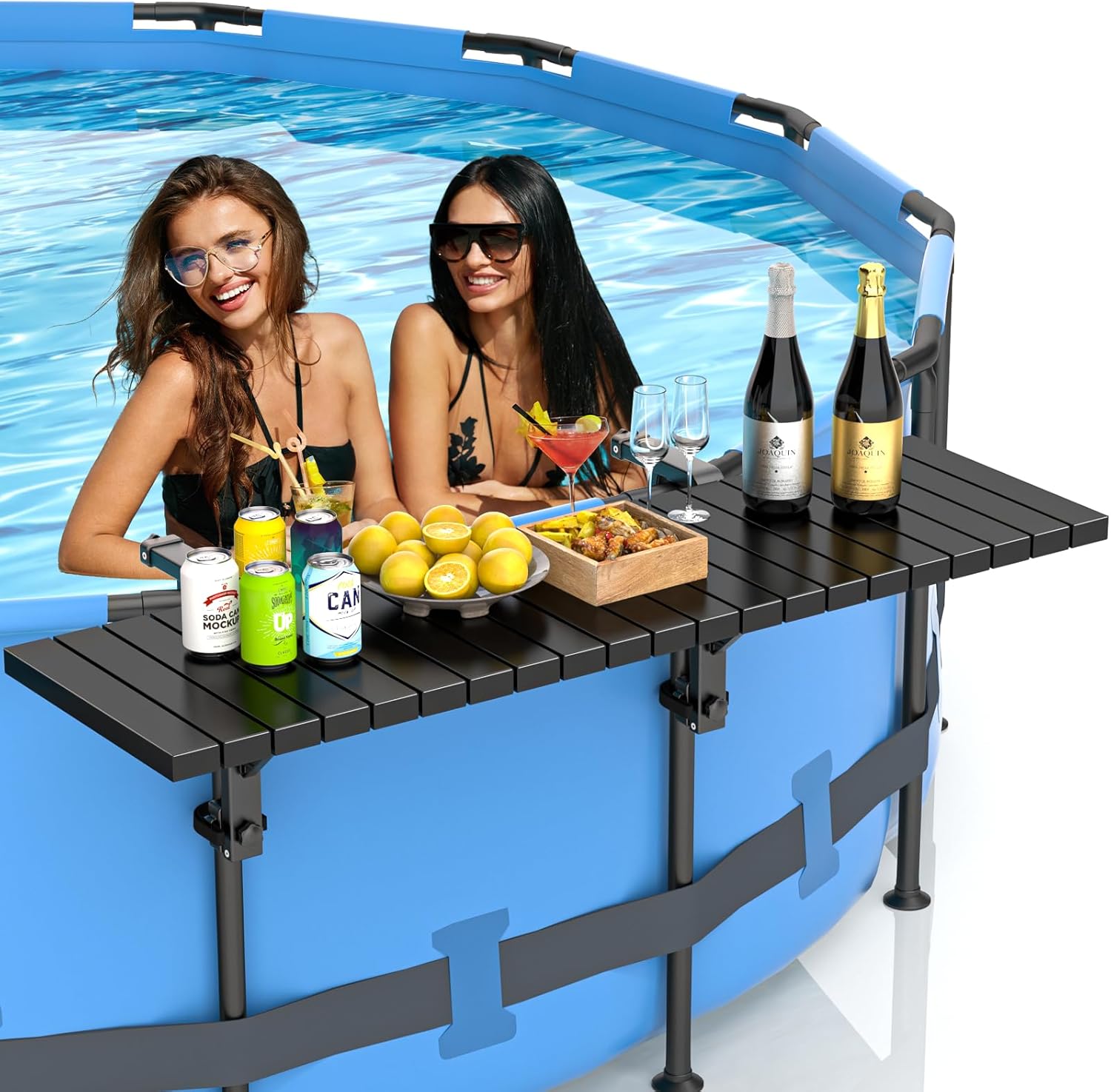BoYata Pool Bar, Above Ground Pool Side Bar, 49.4×9.6" Galva deal at Amazon