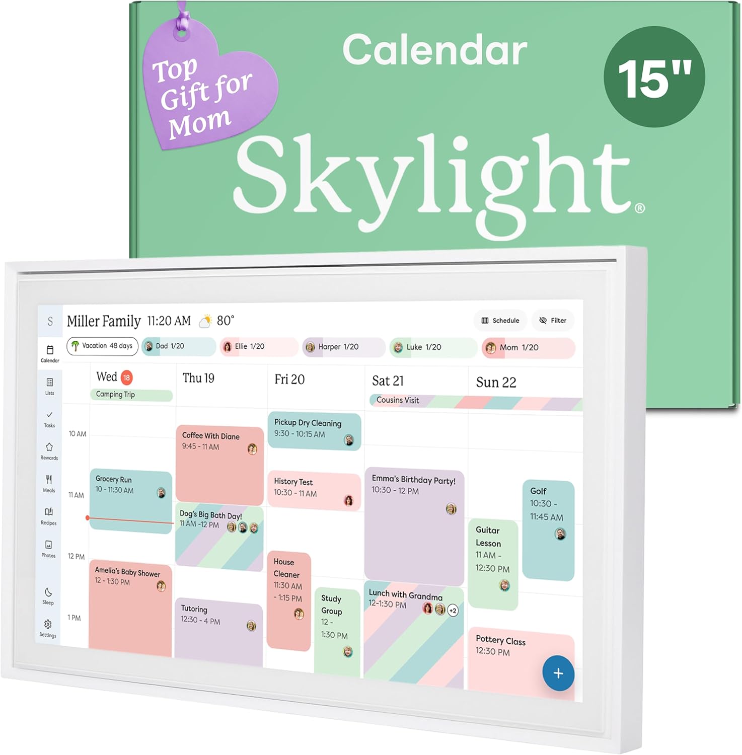 Skylight Digital Wall Calendar $249.xx on Amazon (Reg $320)