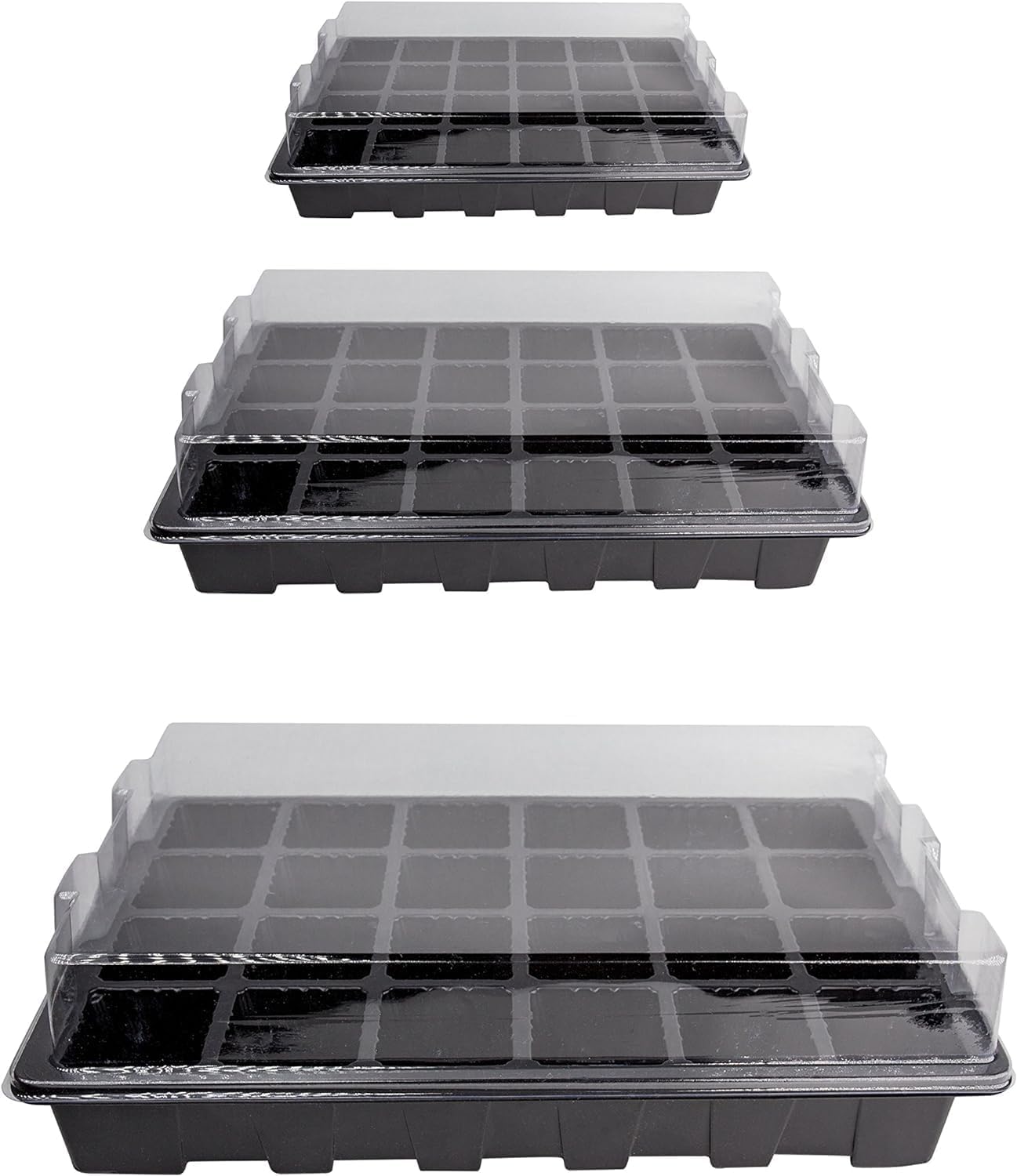 LOVEDAY 10 Pack -240 Cells -24 Grow Trays with Humidity Dome and