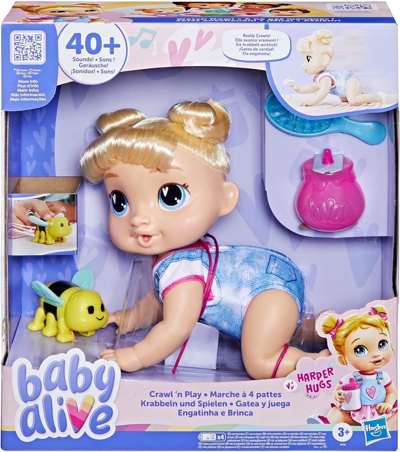 $18.99 Baby Alive Crawl n Play Harper Hugs Doll Reg $39.99
