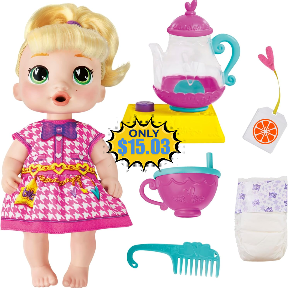 Baby Alive Bubbly Tea Party Deal: Save 46%
