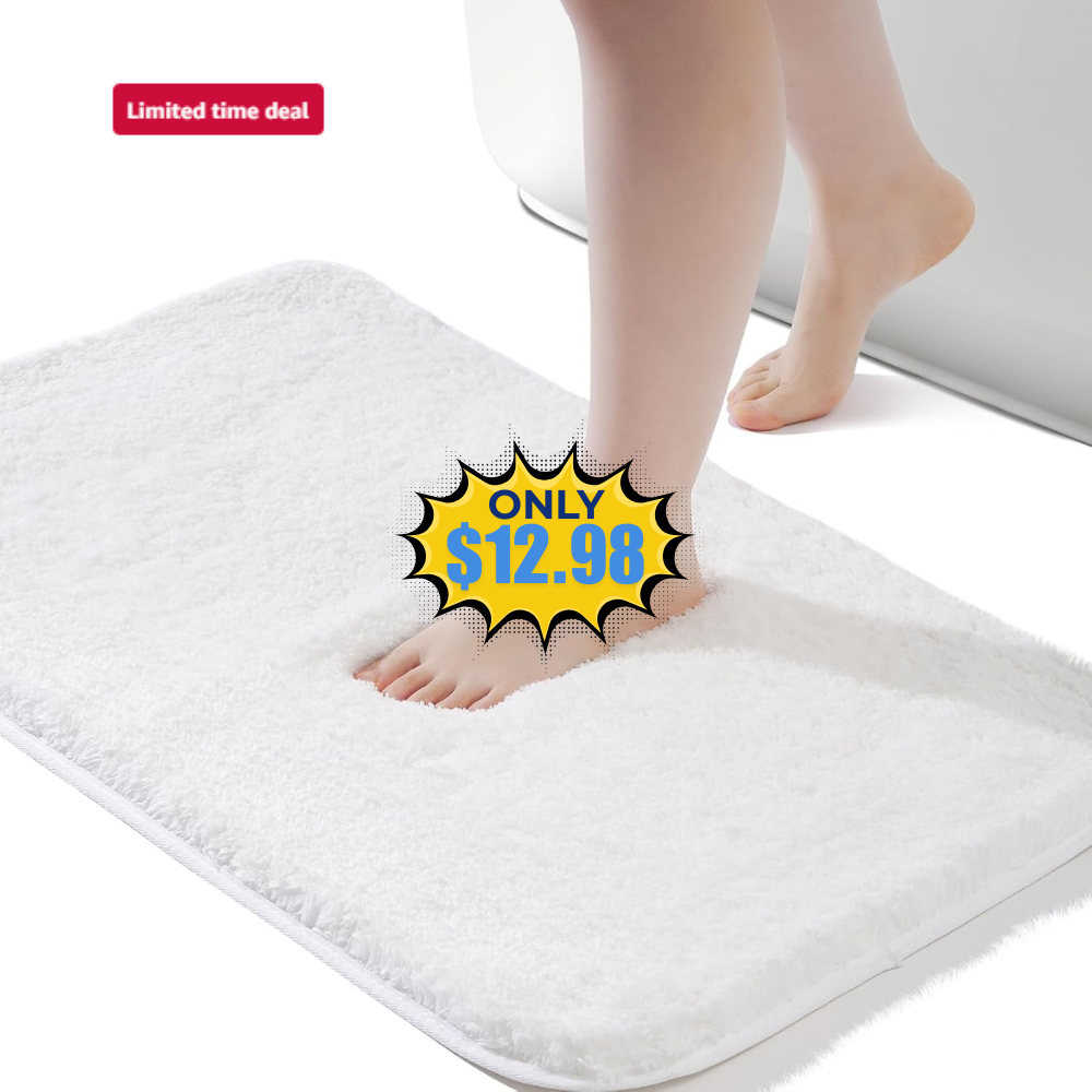 ROSMARUS Shaggy Bath Rugs Sale: Save 50%
