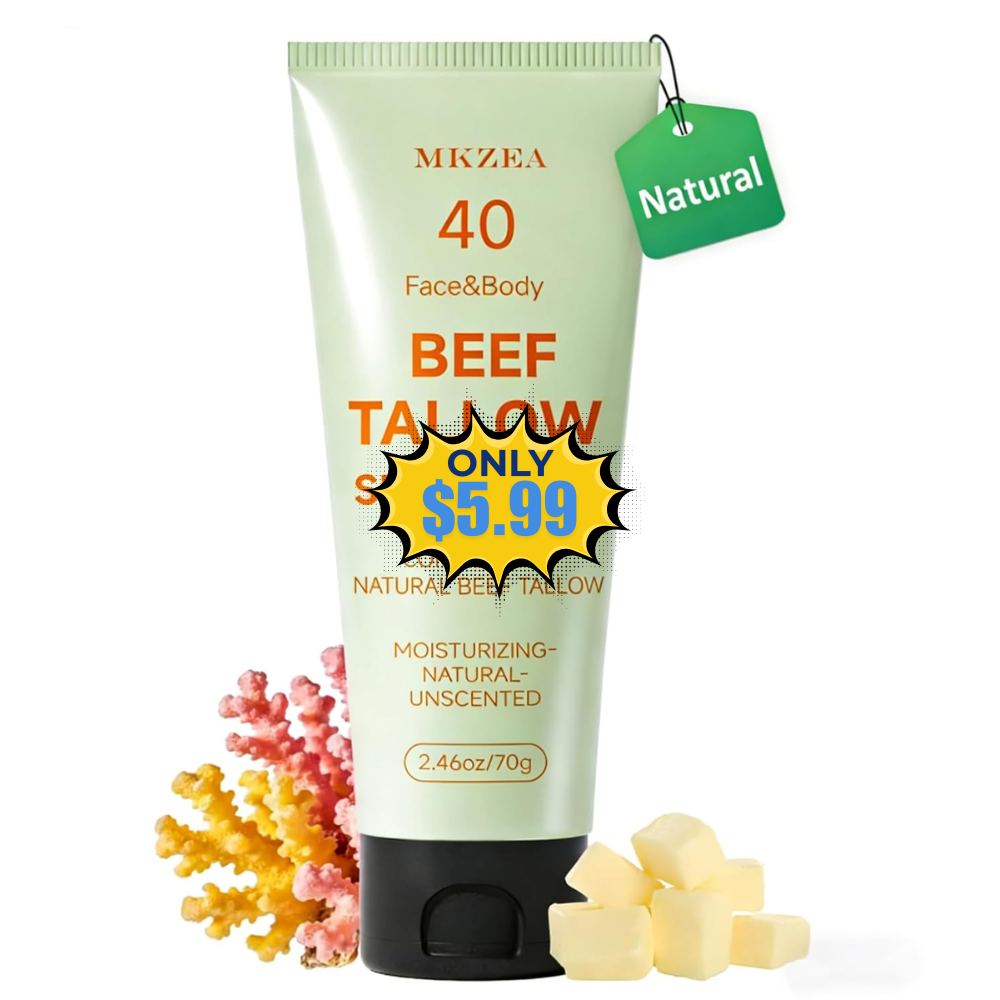 Beef Tallow Reef Safe Sunscreen Deal: Save 50%