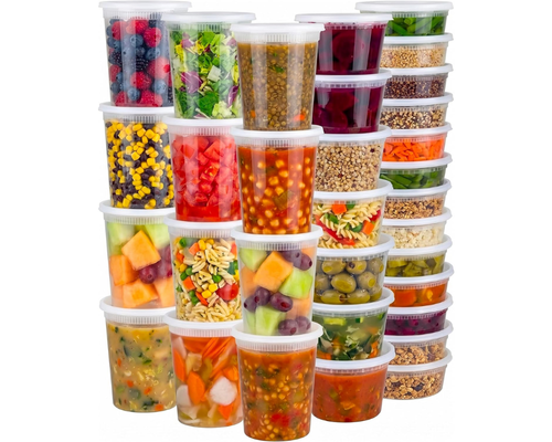 48 Sets Deli Containers with Lids Deal