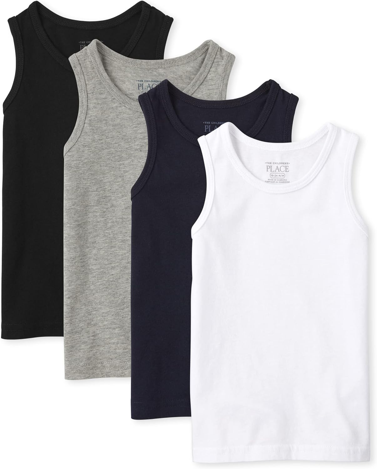 The Children's Place boys Mix and Match Tank Top Shirt, Blac deal at Amazon