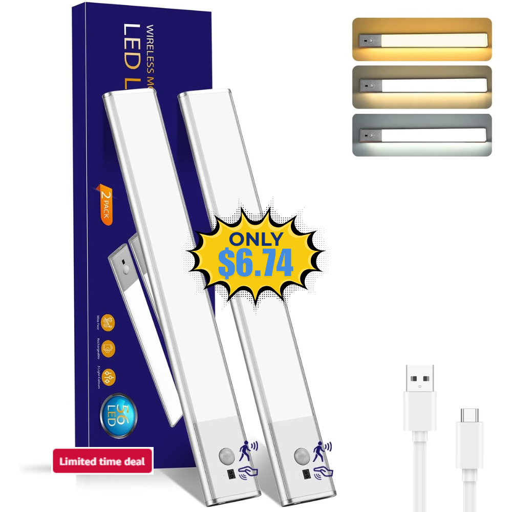 Rechargeable Motion Sensor Light Indoor Deal: Save 50% at Sensor Light Indoor