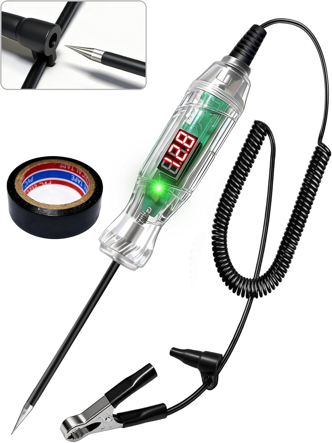 Automotive Test Light w/Electrical Insulating Tap, 3-70V Dig deal at Amazon