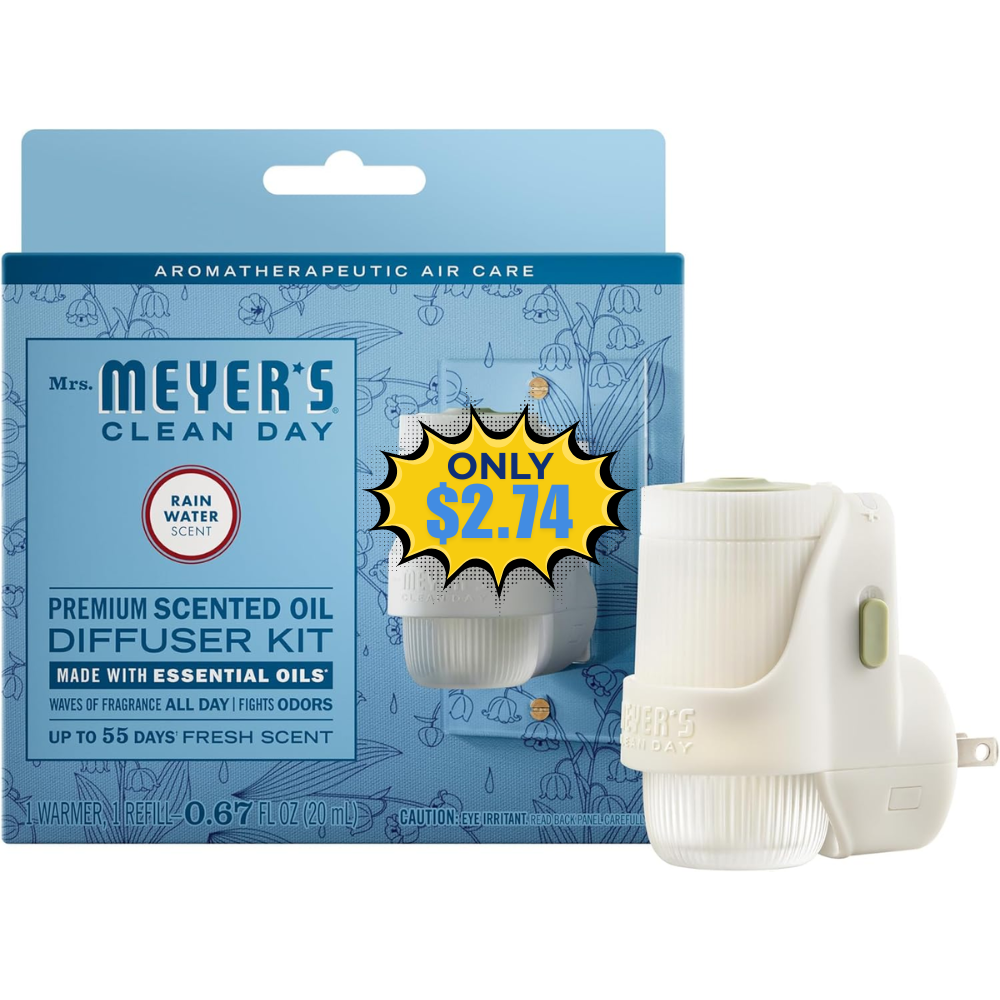MRS. MEYER’S Scented Oil Diffuser Kit Deal: Save 26%