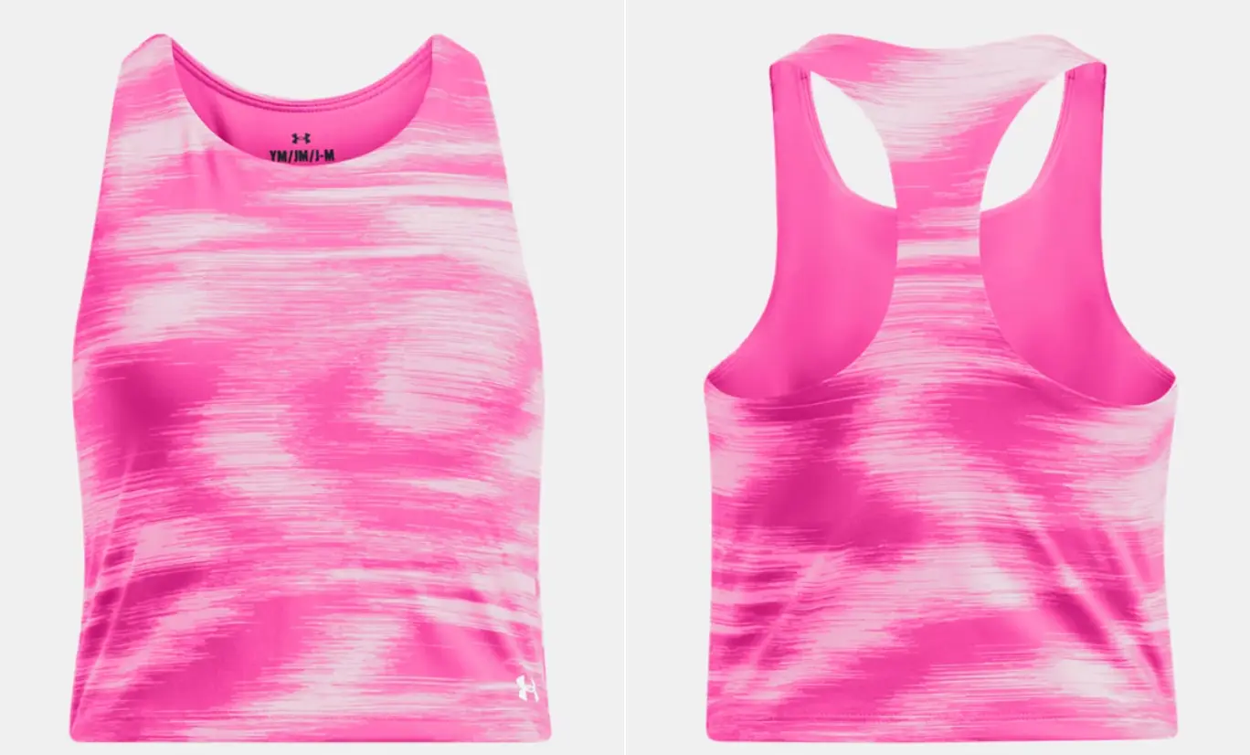 UA Motion Printed Girls’ Crop Tank Deal: Save 60% at Under Armour