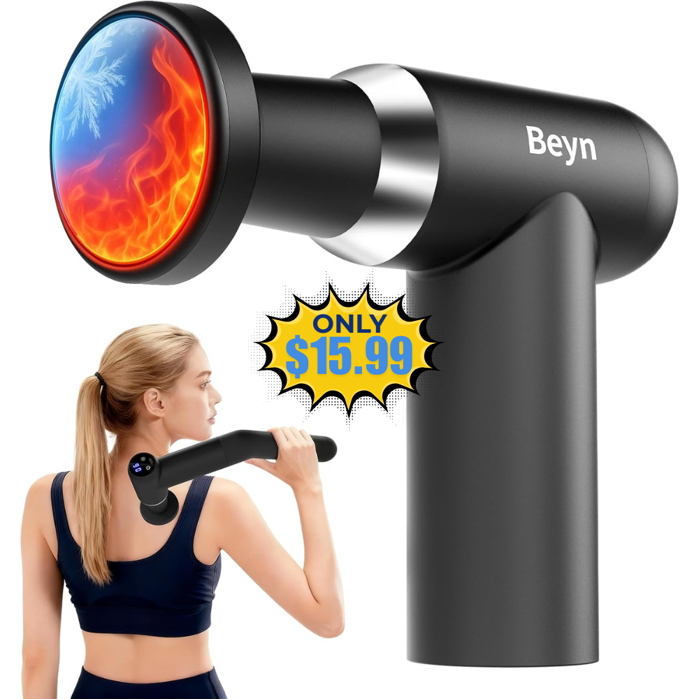 Beyn Hot & Cold Therapy Massage Gun Deal: Save 47%