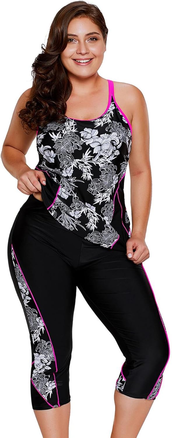 LALAGEN Womens Plus Size Swimsuits 2026 Modest Rash Guard Ca deal at Amazon