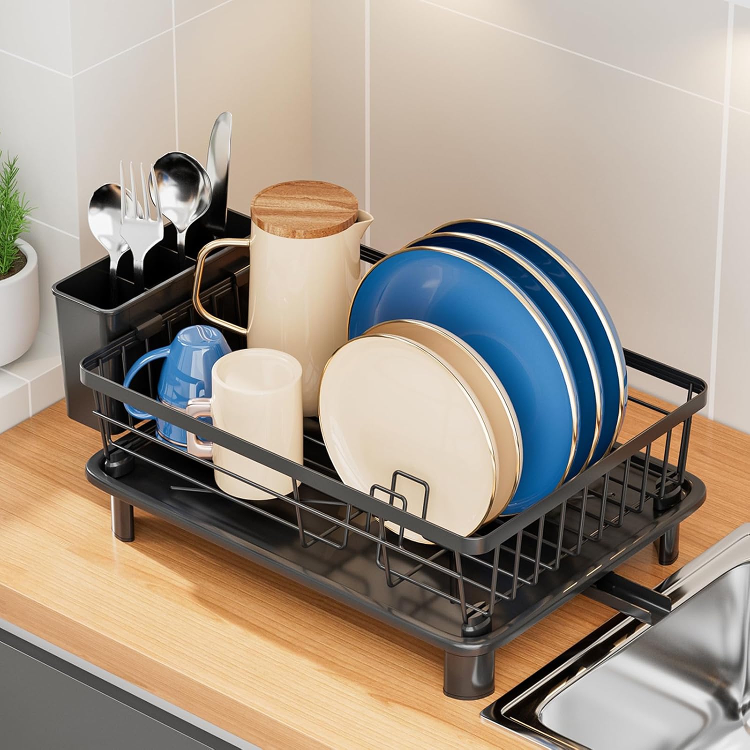 Dish Drying Rack, Stainless Steel Dish Racks for Kitchen Cou deal at Amazon