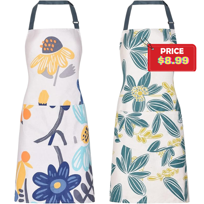 The current image has no alternative text. The file name is: 2-Pack-Floral-Apron.png