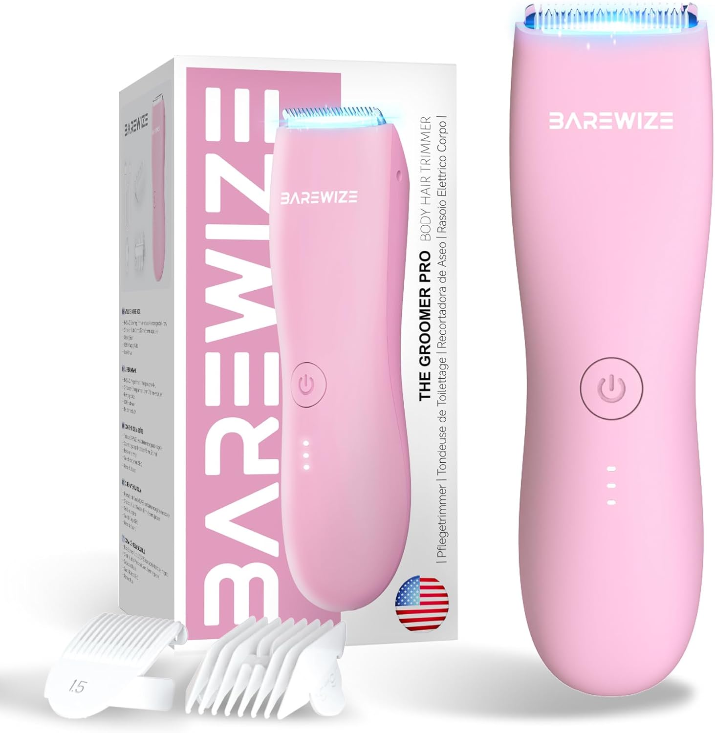 BAREWIZE Bikini Trimmer for Women, Pubic Hair Trimmer | Wate deal at Amazon