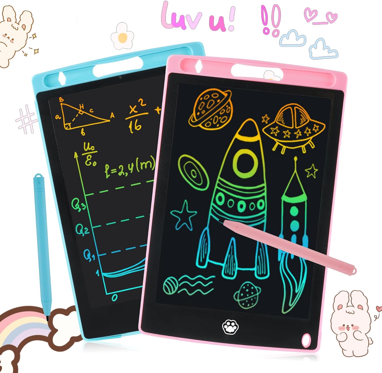 LCD Writing Tablets 2pk Only