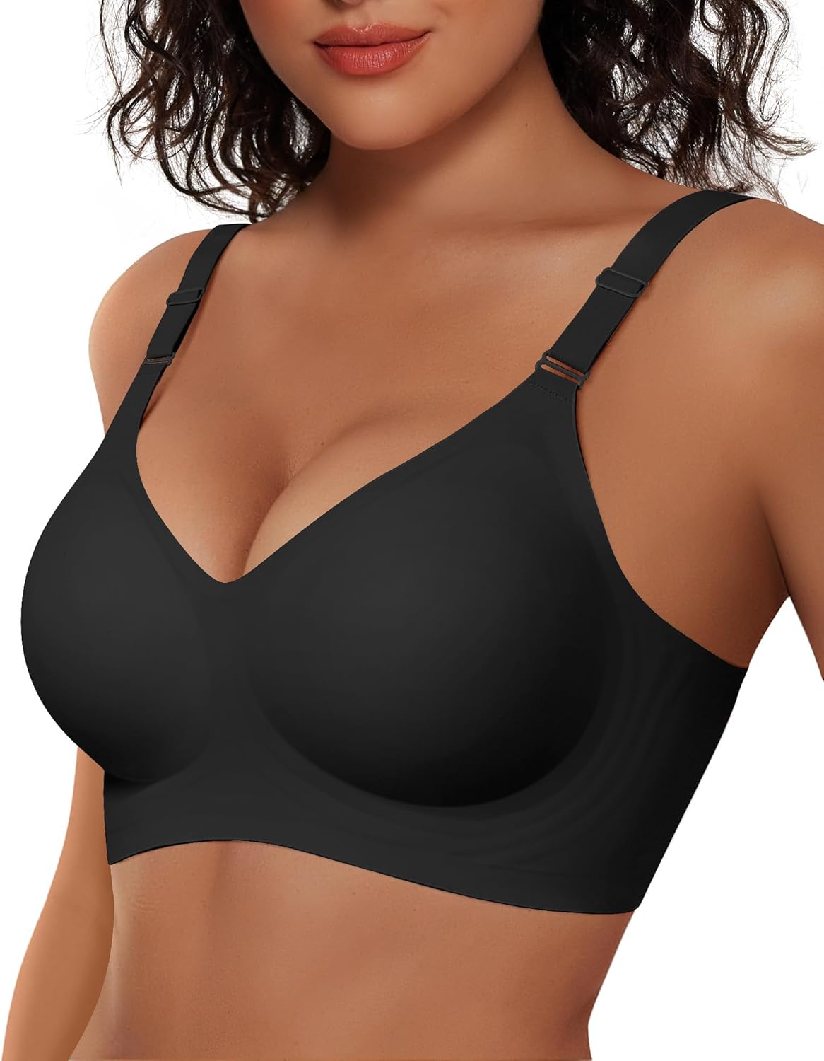 Vertvie Womens Wireless Jelly Bras No Underwire Push Up Seam deal at Amazon