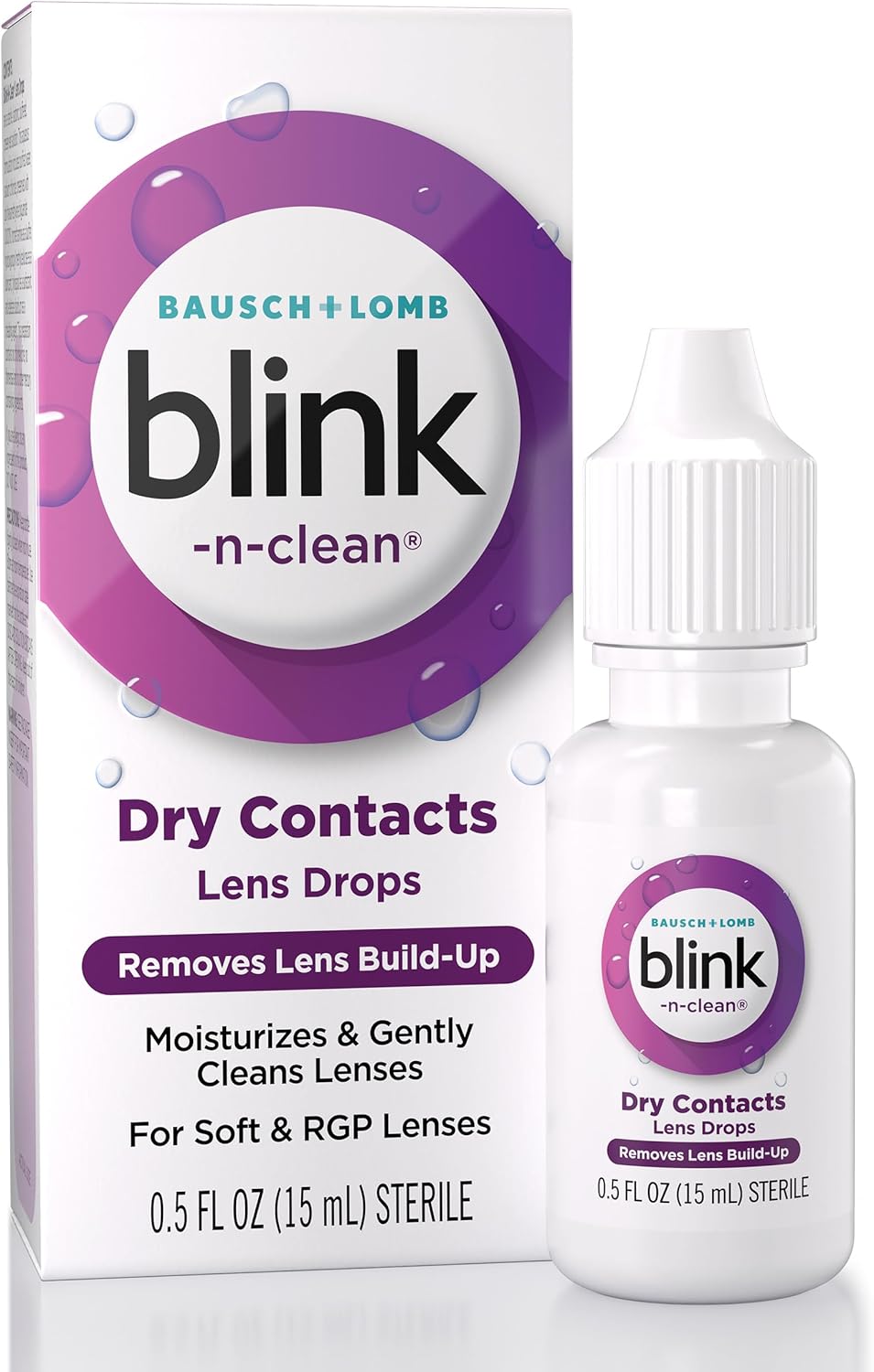 Blink-N-Clean Contact Lens Drop, Rewetting Drops for Soft &  deal at Amazon