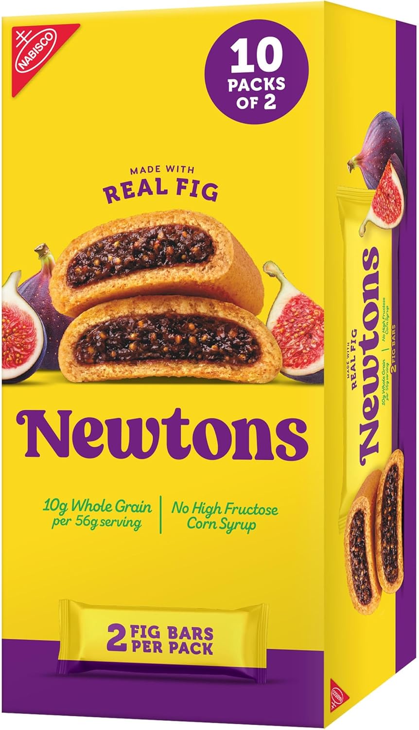 ??NEWTONS Soft Baked Real Fruit Fig Bars, Fig Cookies, 10 Snack P