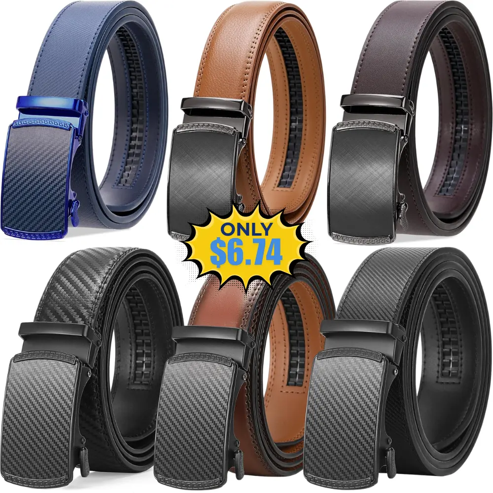 SENDEFN Men’s Leather Belt Deal: Save 10%