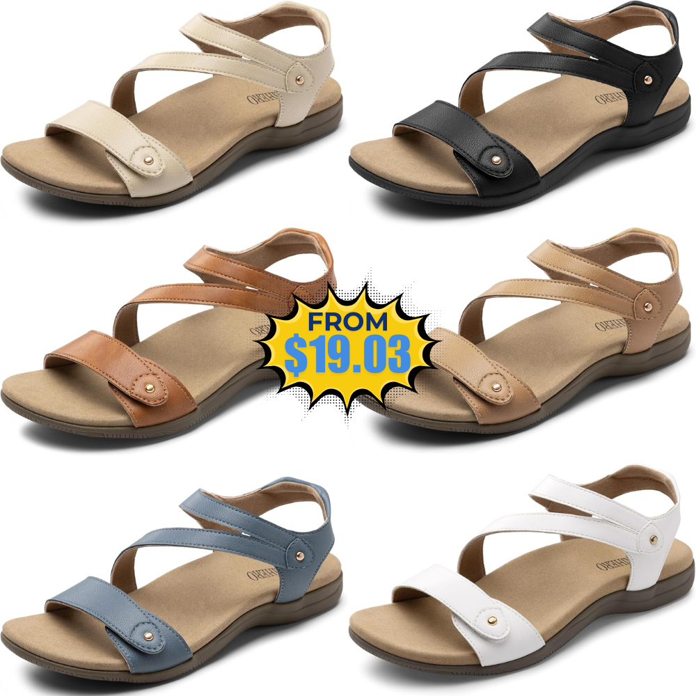 Rihero Women’s Orthopedic Sandals Deal: Save 21%