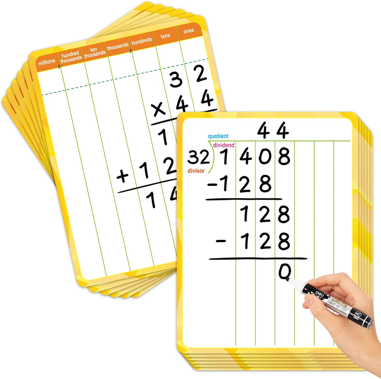 Laffunz 12 Packs Long Division & Multiplication Flash Cards: deal at Amazon
