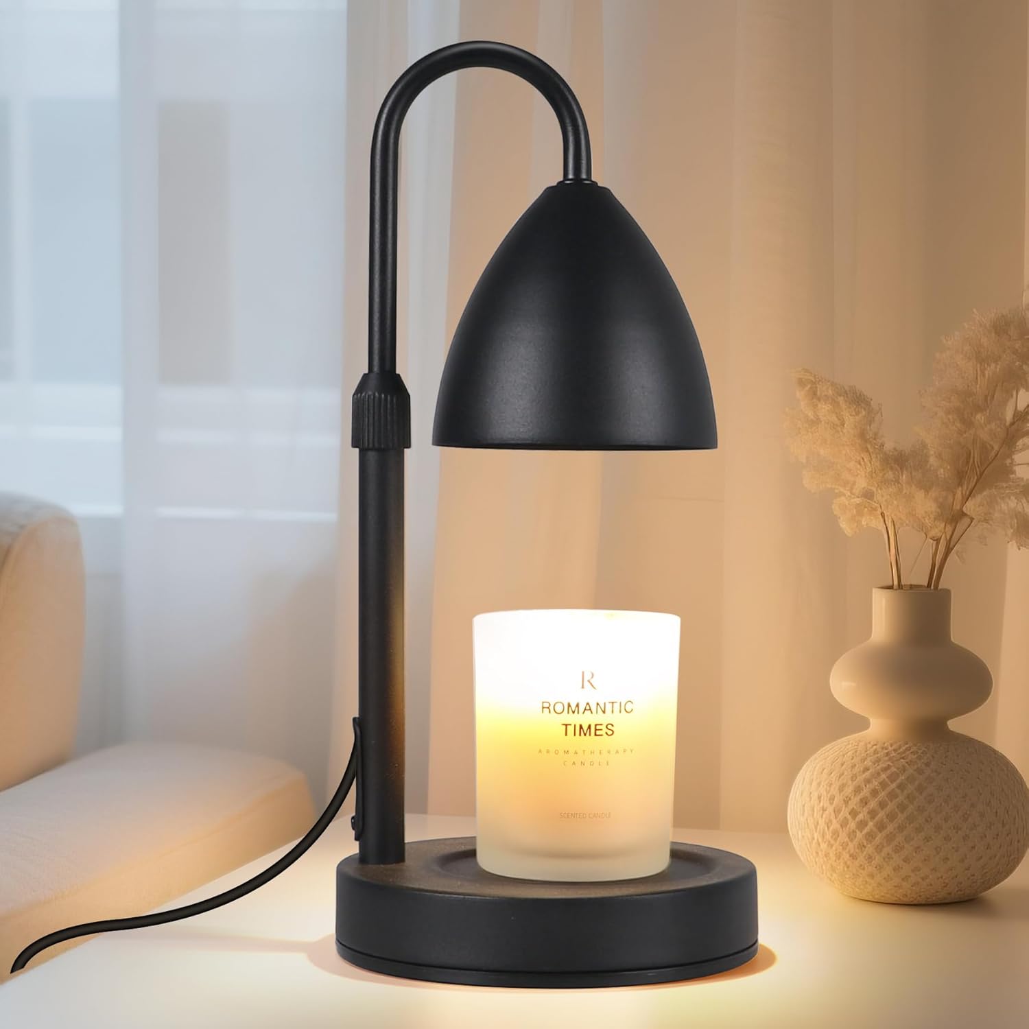 MRSZIRUI Candle Warmer Lamp with Timer Dimmable, Lamp Candle deal at Amazon