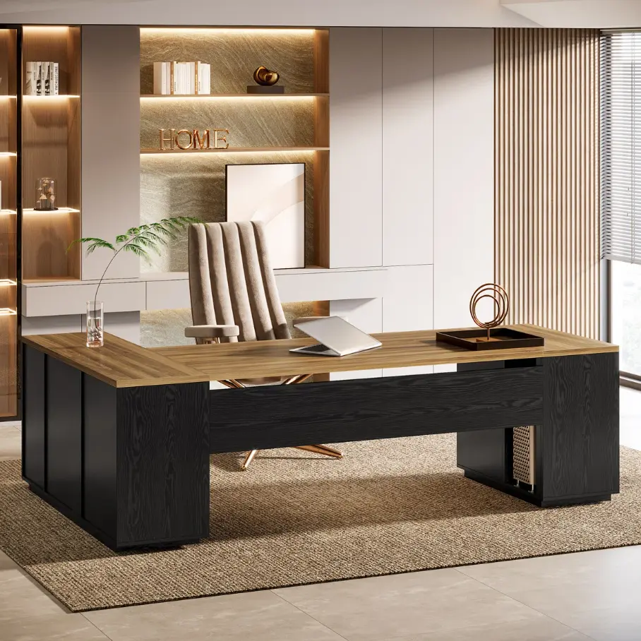 85.8″ L-Shaped Executive Desk Deal: Save $40 at Wayfair