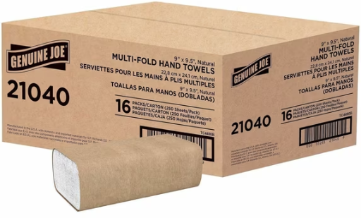 Walmart Daily Pick: Genuine Joe 16-Pack Multi-Fold Natural Paper