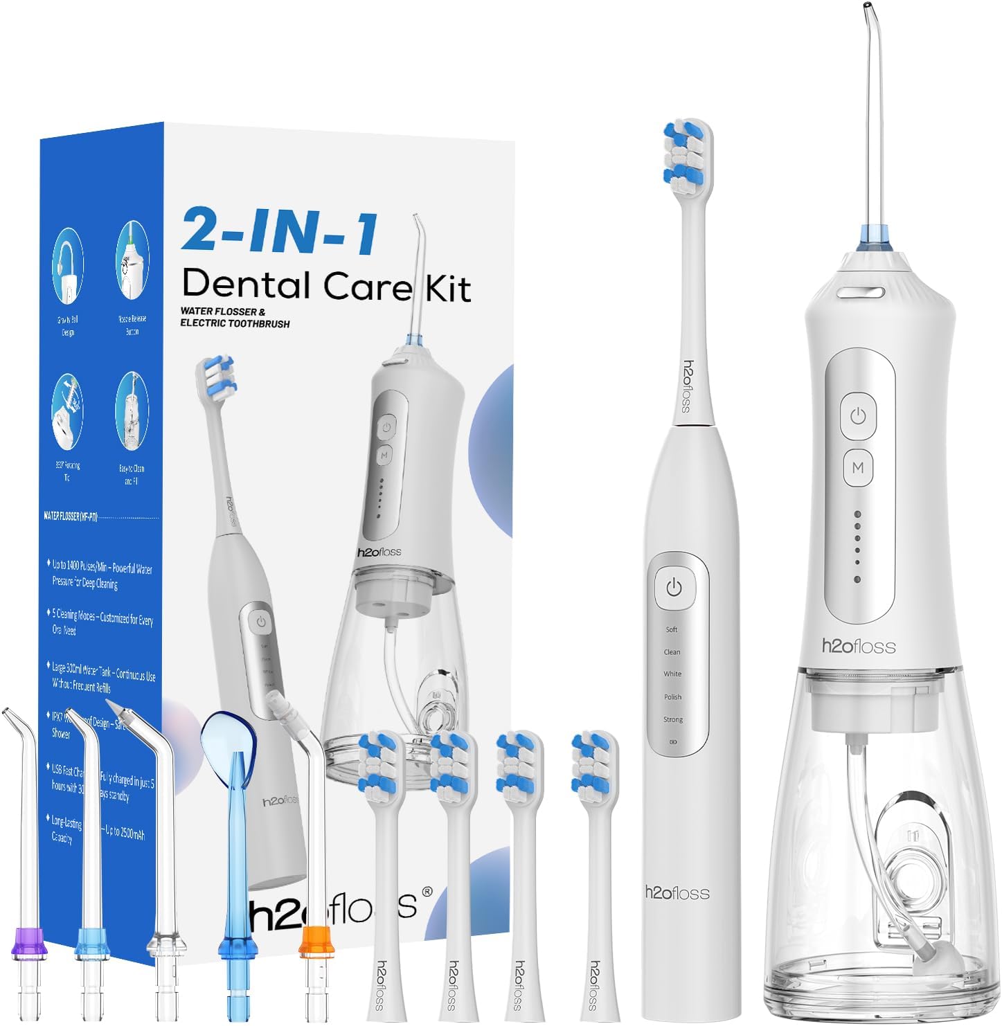 H2ofloss Sonic Electric Toothbrush and Water Flosser Combo,  deal at Amazon