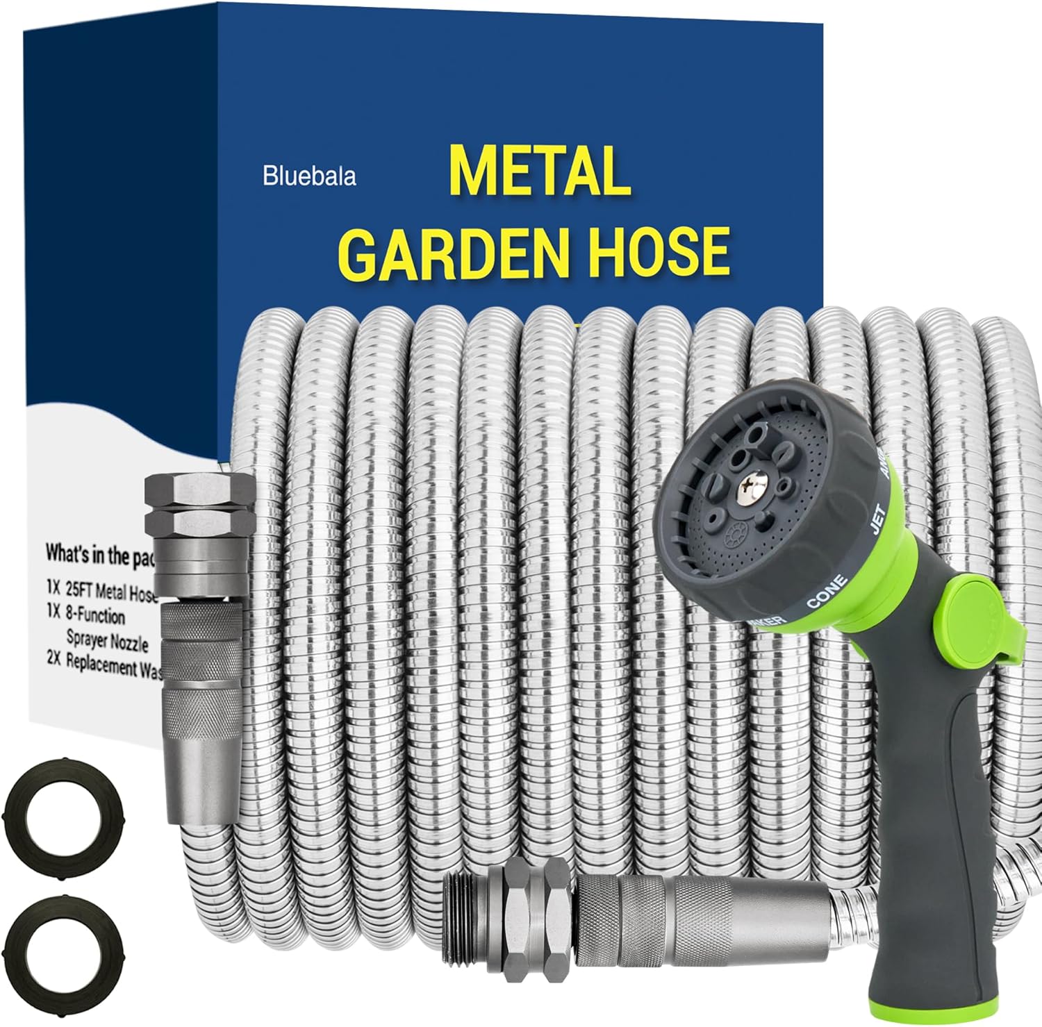 50 FT Stainless Steel Garden Hose – 304 Steel Heavy Duty Met deal at Amazon