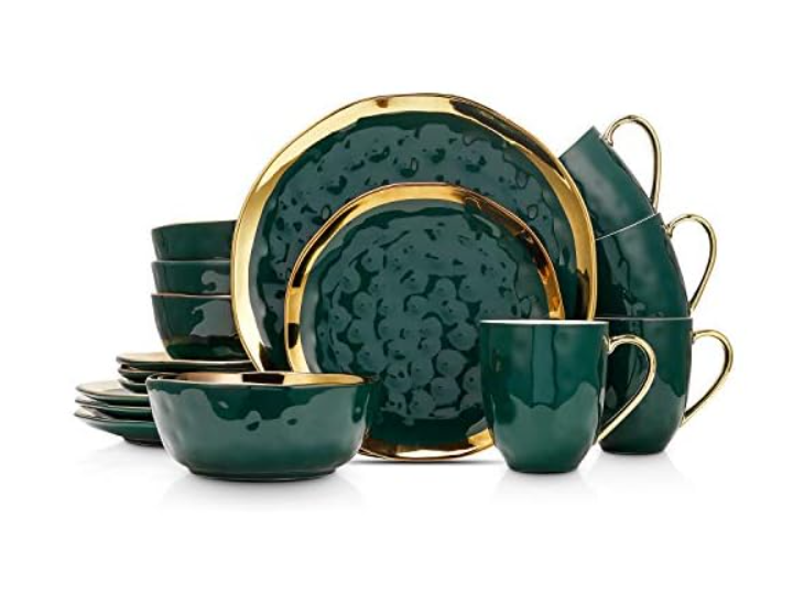 Stone Lain Florian 16 Piece Dinnerware Set Green Deal at Woot: Save $84.96