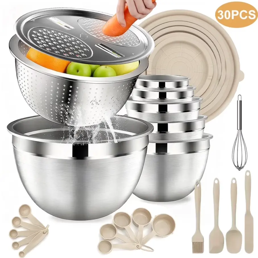 Walmart Mixing Bowls Deal: Save $23.30 on 30 PCS Set