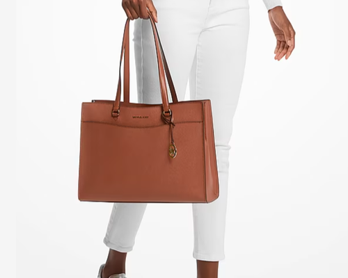 Michael Kors Large Saffiano Leather Pocket Tote Bag Deal: Save 82% at Michael K…