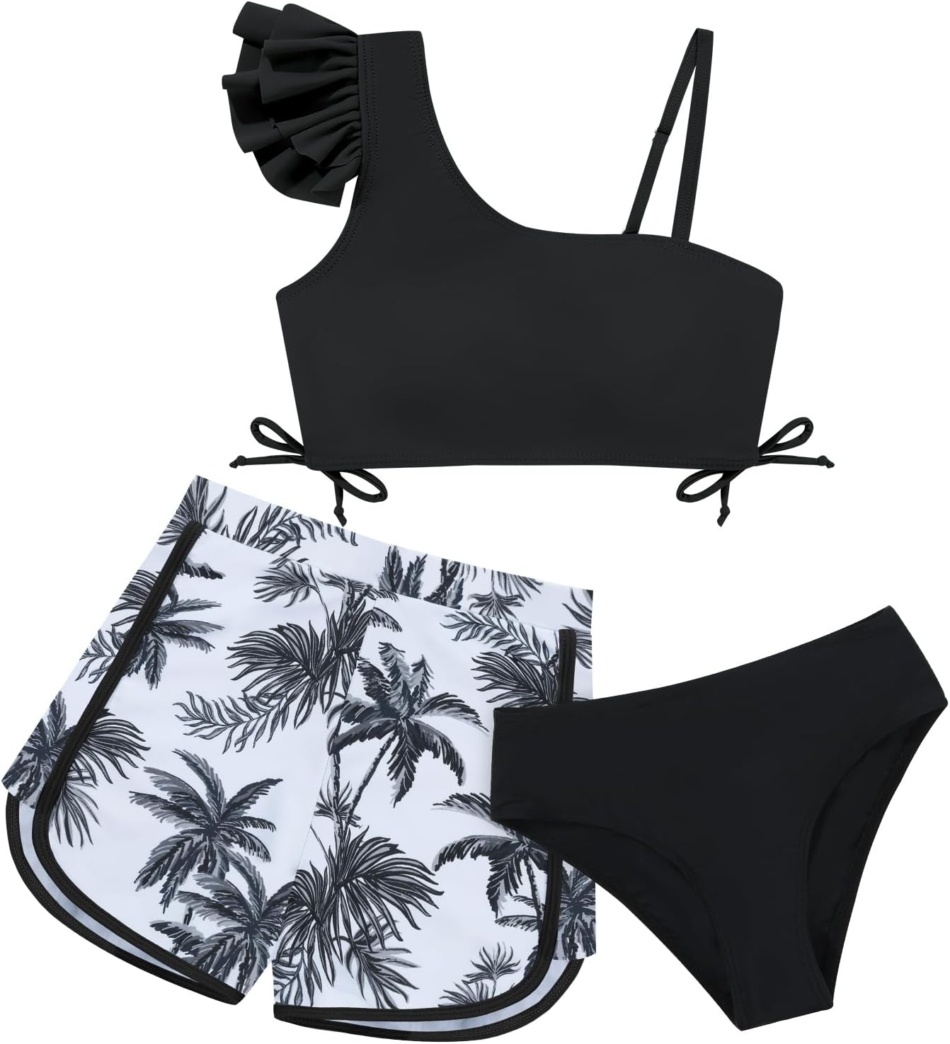 Weixinbuy Girls Swimsuit 3 Piece Bathing Suit for Teens Kids deal at Amazon