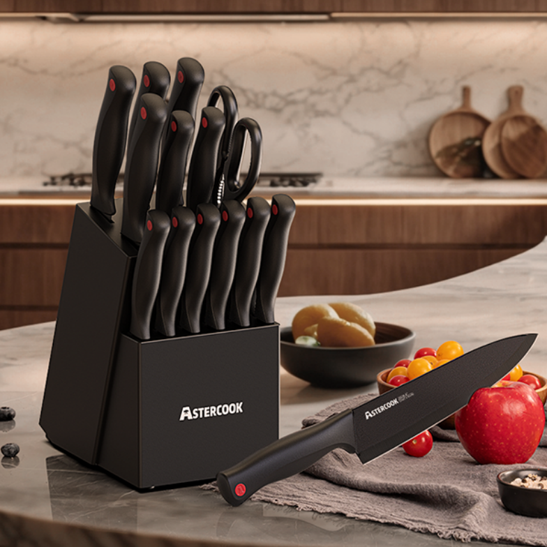 Astercook 15-Piece Kitchen Knife Set at Walmart