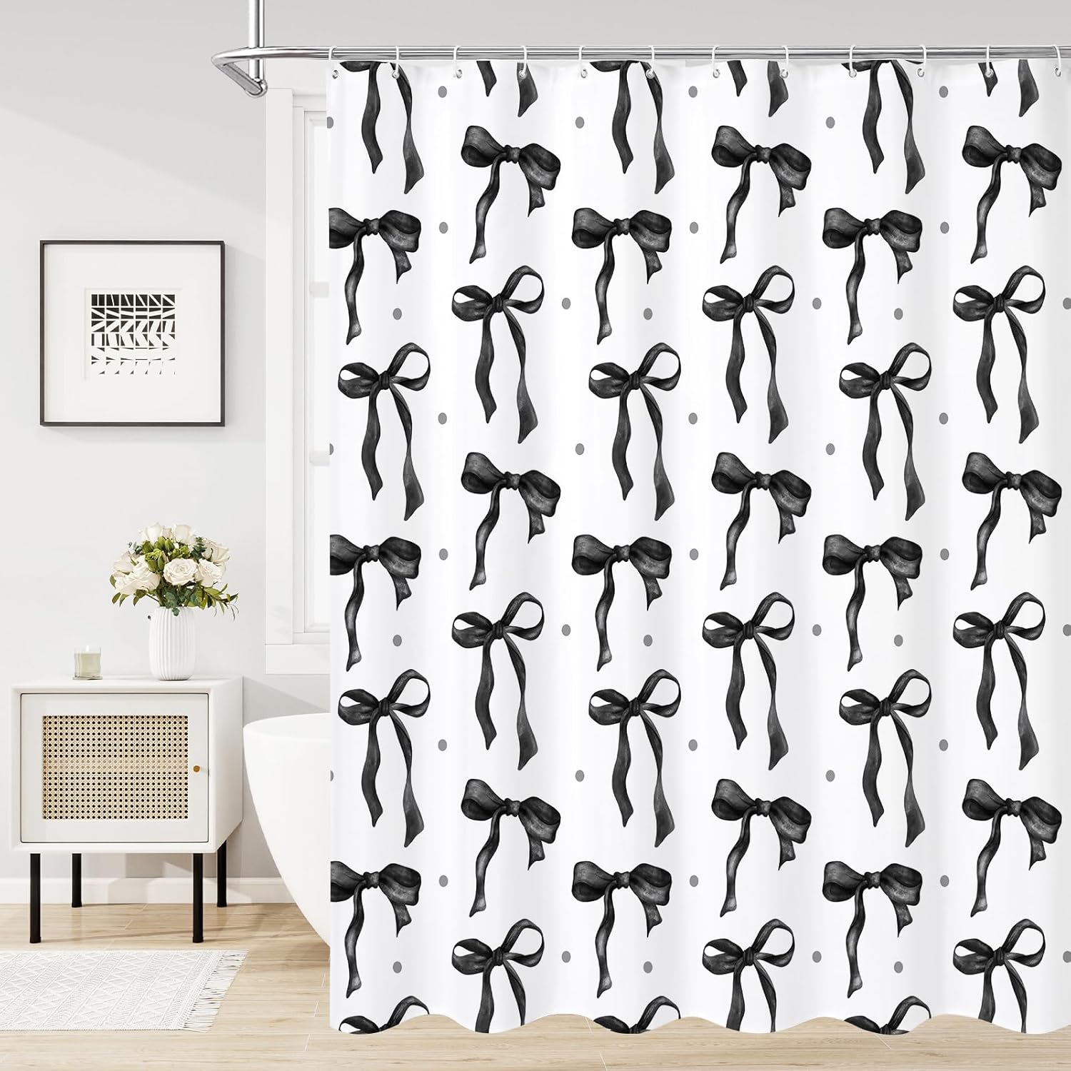Cute Bow Shower Curtain Deal