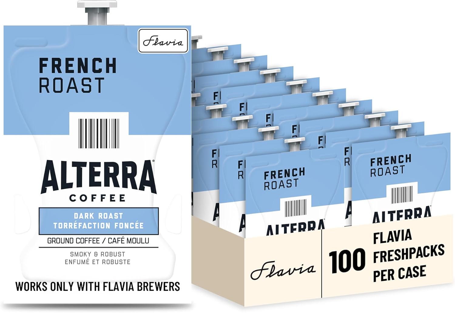 Flavia Alterra French Roast Coffee Freshpacks works only wit deal at Amazon