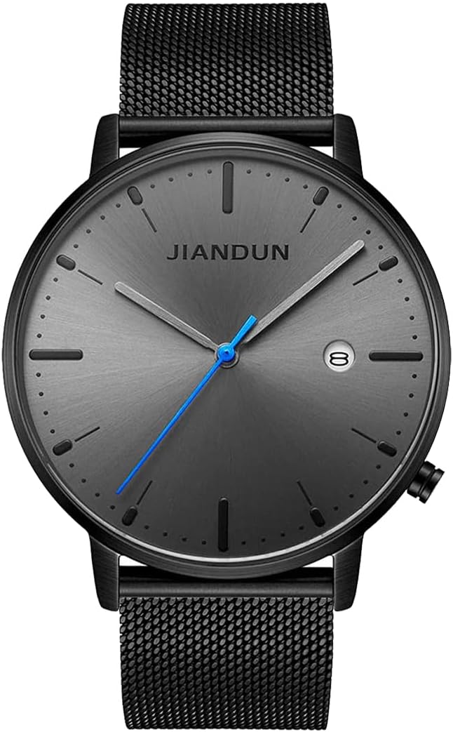 JIANDUN Mens Ultra-Thin Minimalist Wrist Watches for Men Dre deal at Amazon