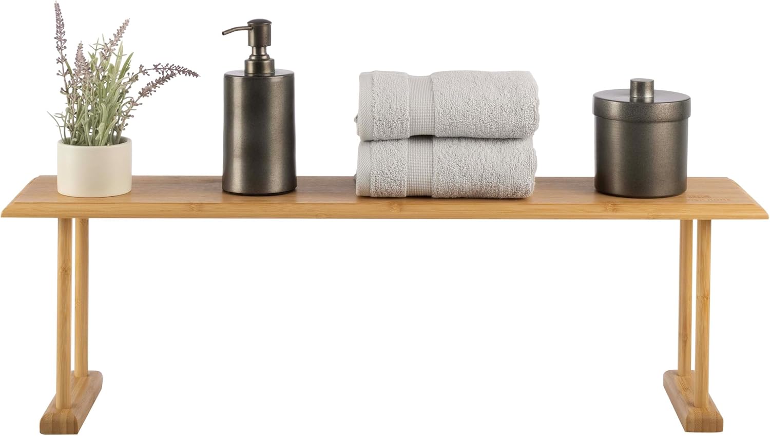 Bamboo Sink Shelf - Countertop Organizer Kitchen, Bathroom,  deal at Amazon