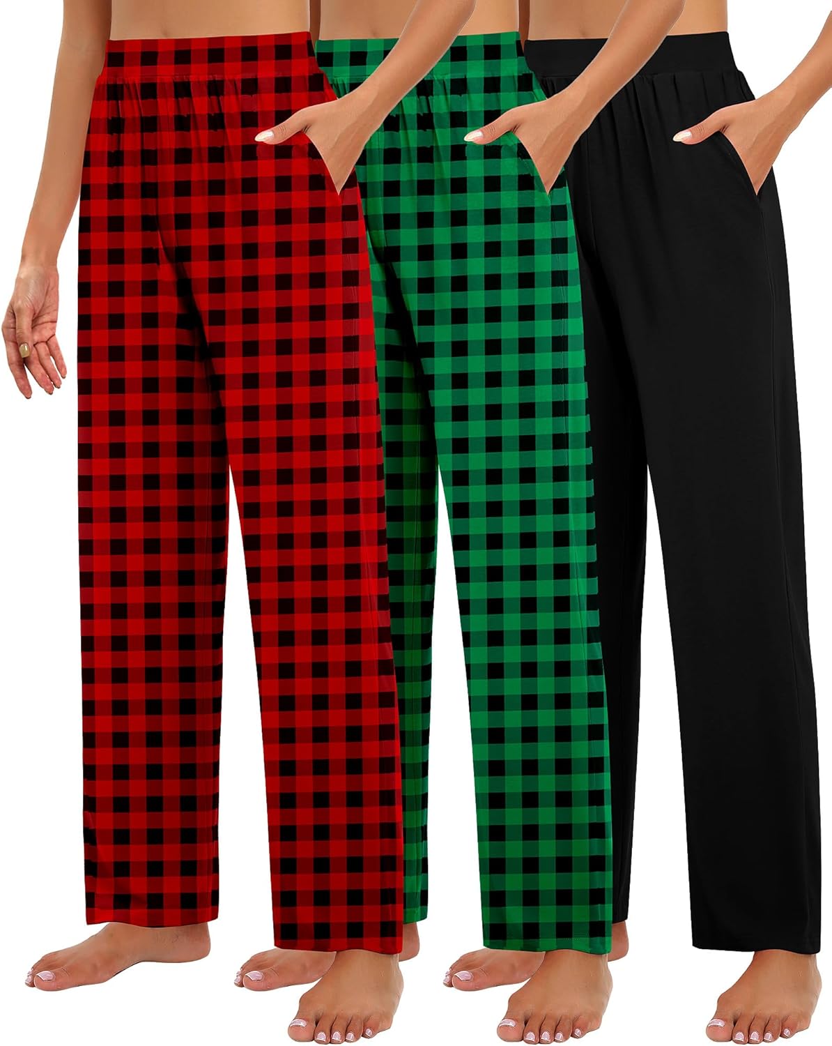 Huukeay 3 Pack Women's Lounge Pants, Cozy Wide Leg Lounge Sl deal at Amazon