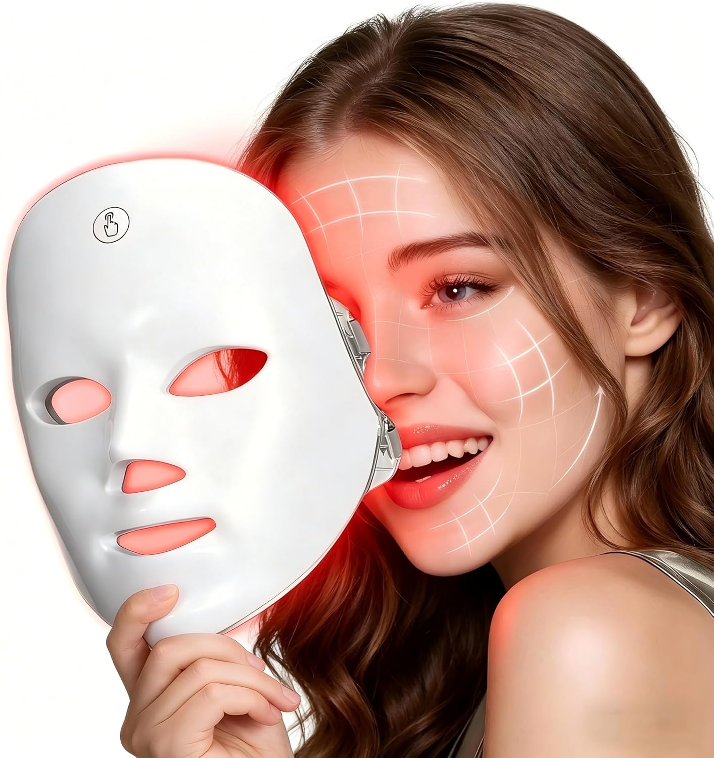 XANBYYE Red Light Therapy for Face,Red Light Mask for Anti-A deal at Amazon