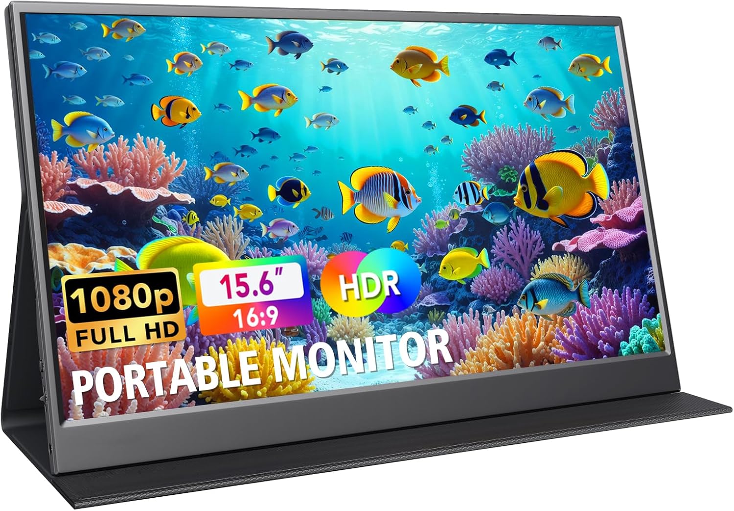 15.6 Inch Portable Monitor 1080P FHD IPS Gaming Display Monitor w
