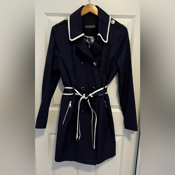 Guess Women’s Bianka Double-Breasted Trench Coat Deal at Macy’s