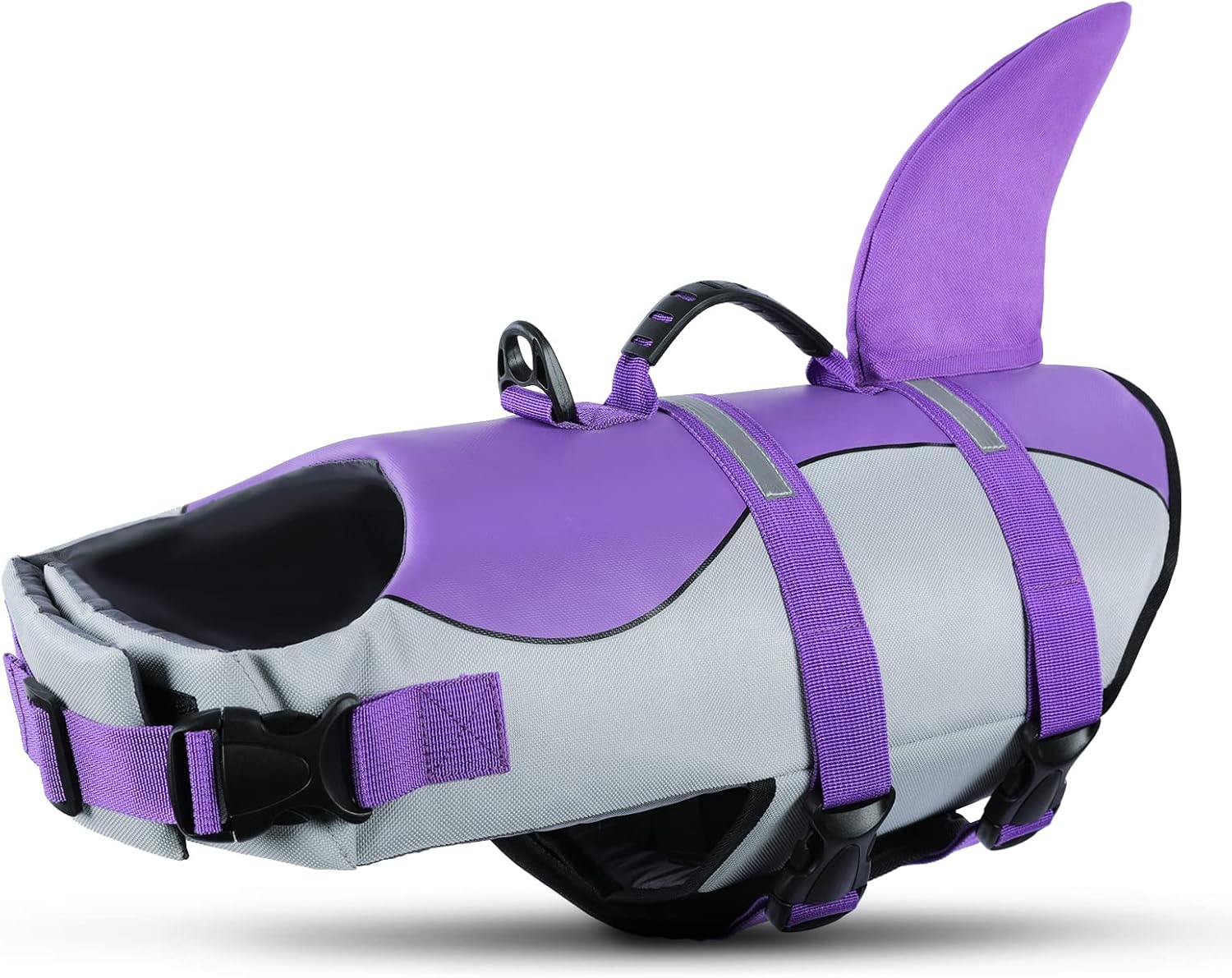 Queenmore Dog Shark Life Jacket with Rescue Handle – Adjustable R