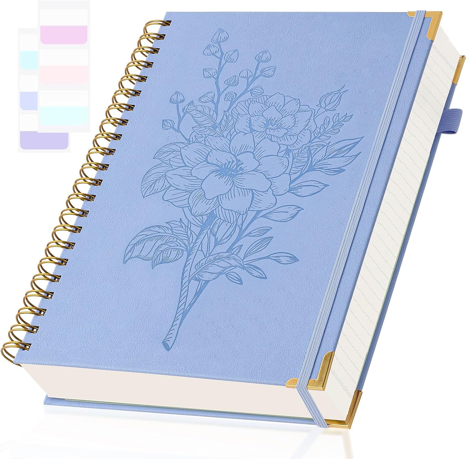A5 Journaling Notebooks, Hardcover Spiral Notebook, Leather Journ