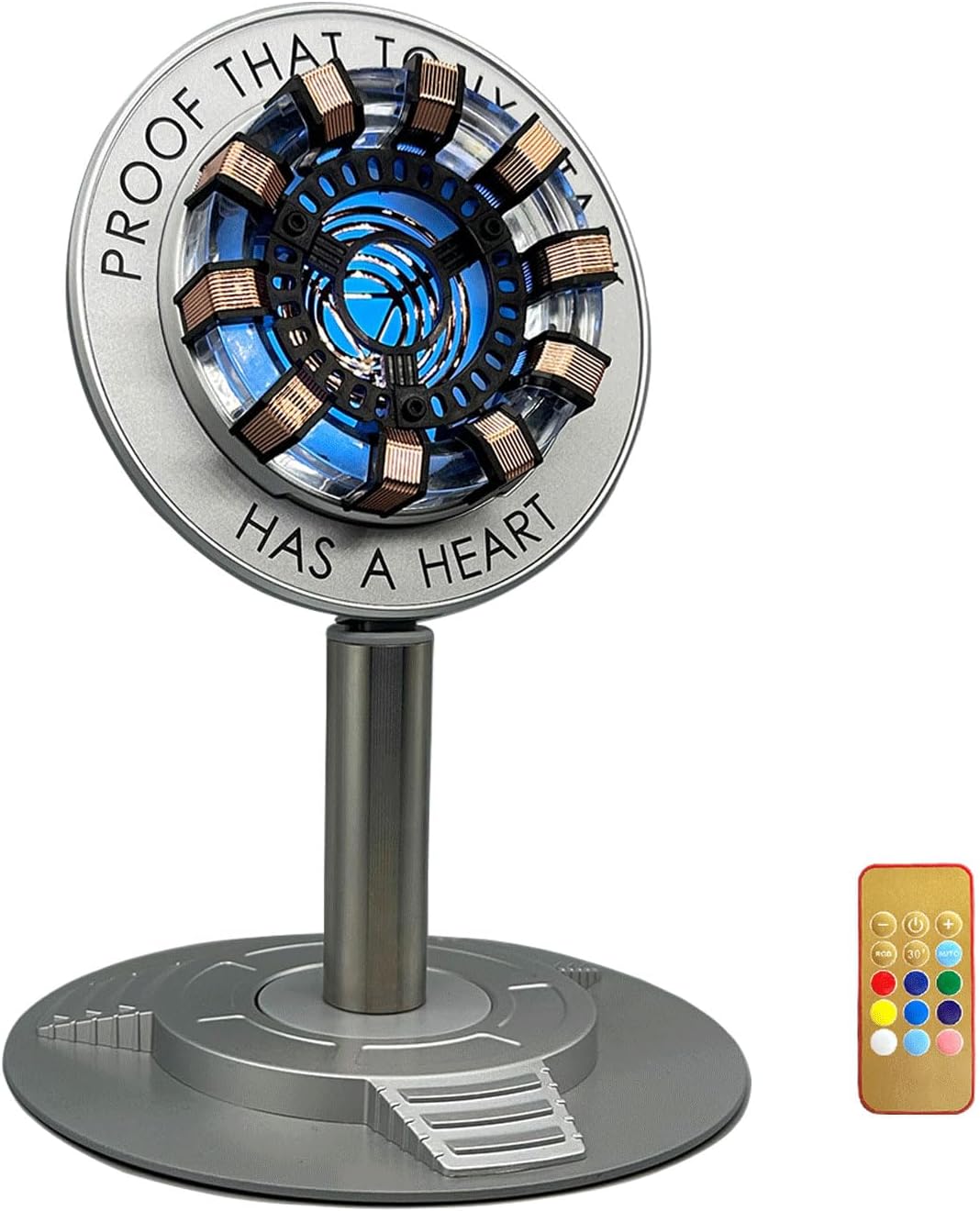 Moonacy Arc Reactor Light, Rechargeable Superhero Lamp, Multi-Col