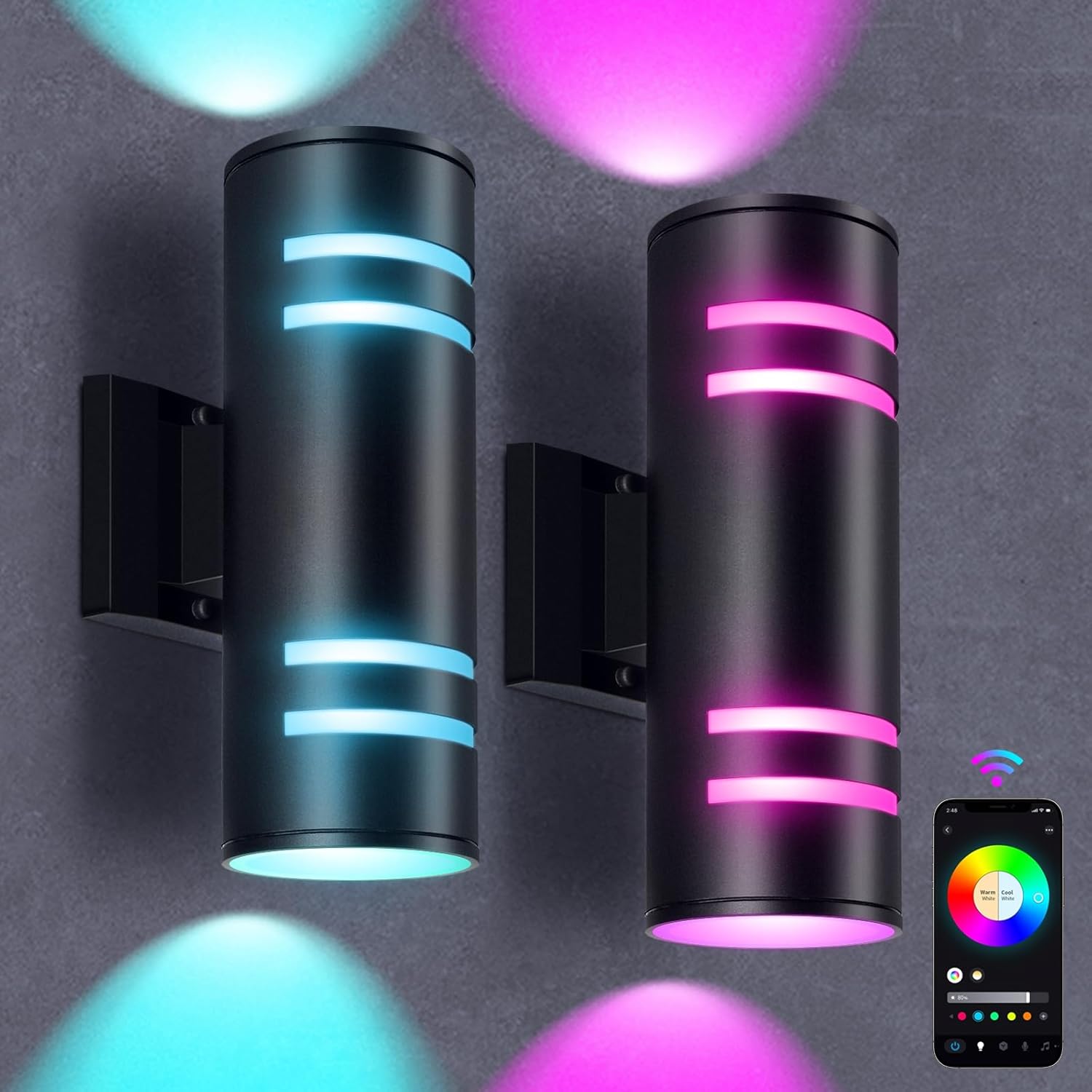 MZLITI Smart Wall Sconces, IP65 Waterproof Smart Outdoor Wal deal at Amazon